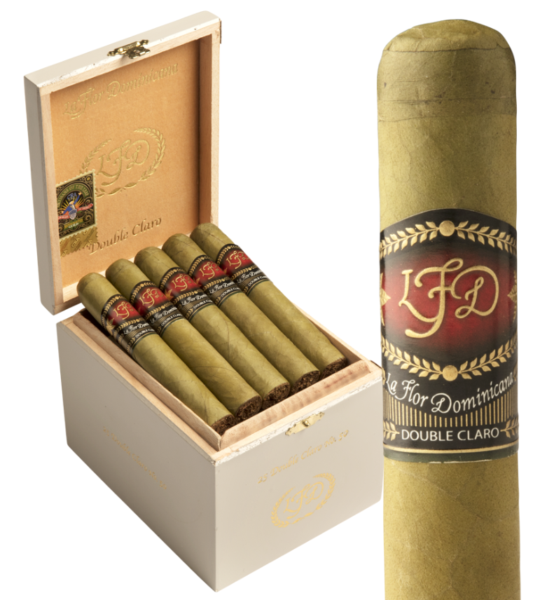 La Flor Dominicana Double Claro Double Claro｜多米尼加之花 浅绿茄衣系列（双克拉罗）原木礼盒