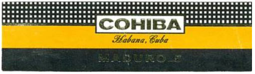 高希霸 马杜罗 A 标 cohiba logo