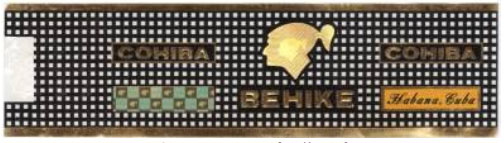 高希霸 Behike B 标 cohiba logo