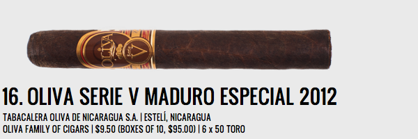 Oliva Serie V Maduro Especial 2012 ｜ 奥利瓦 V系列 马杜罗特别版2012